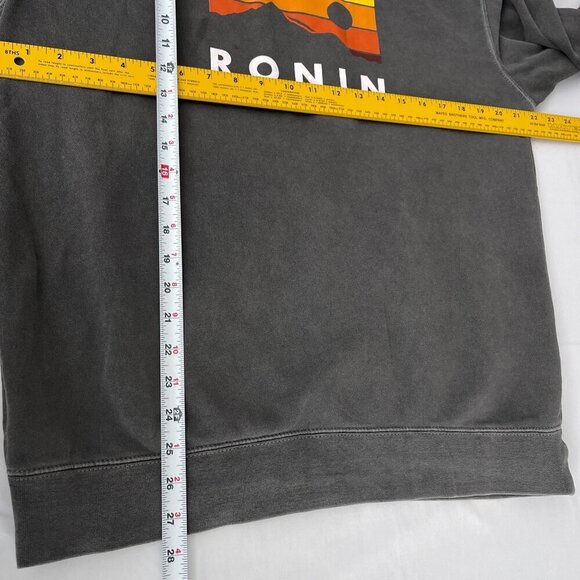 RONIN Graphic Oversized Sweatshirt Gray Independent Trading  Long Sleeve Size M - Picture 7 of 9